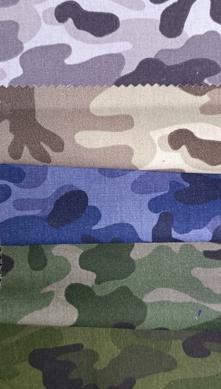 Gabardina 6oz Camuflada